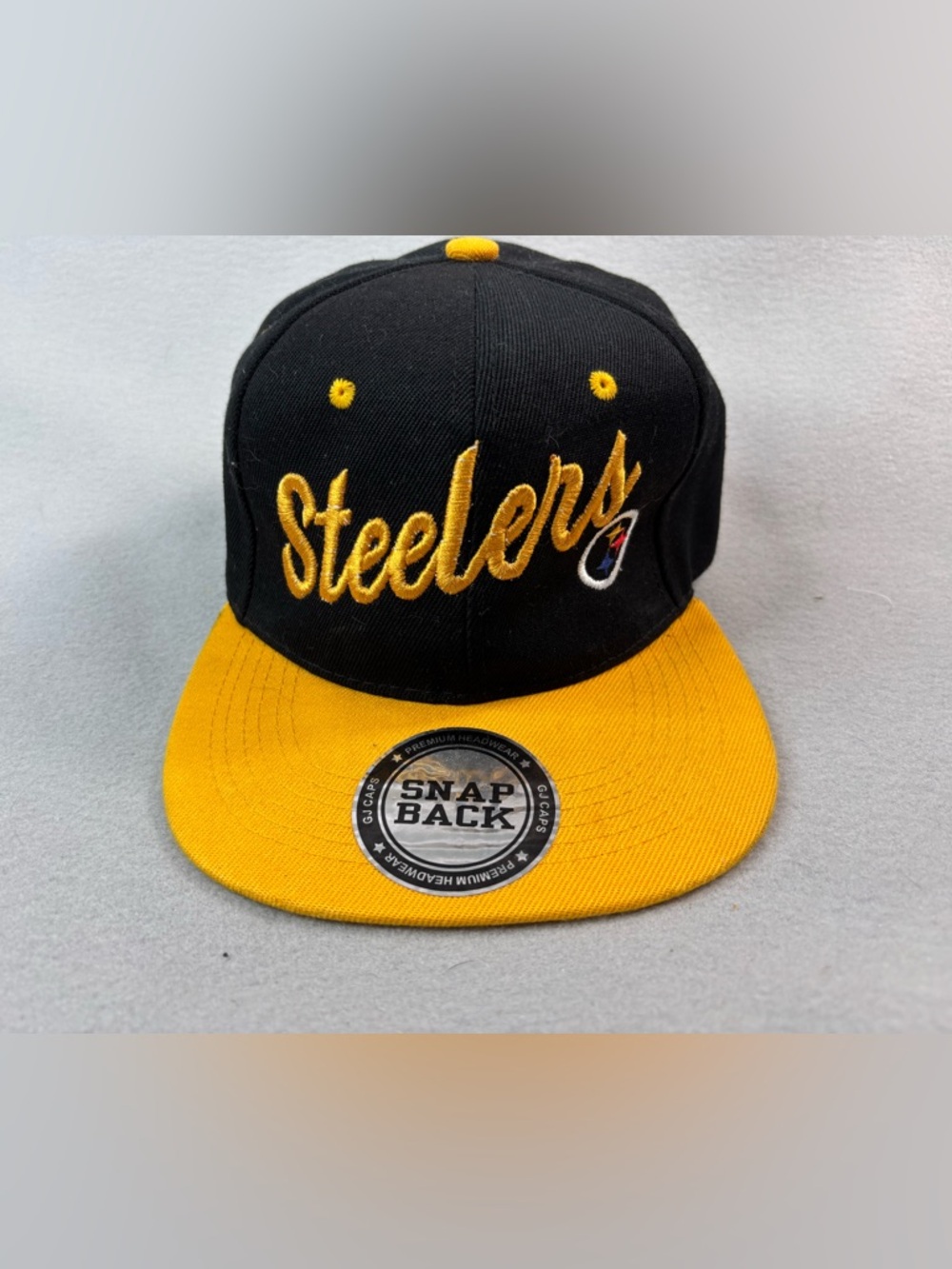 Pittsburgh Steelers Black and Gold Snapback Hat
